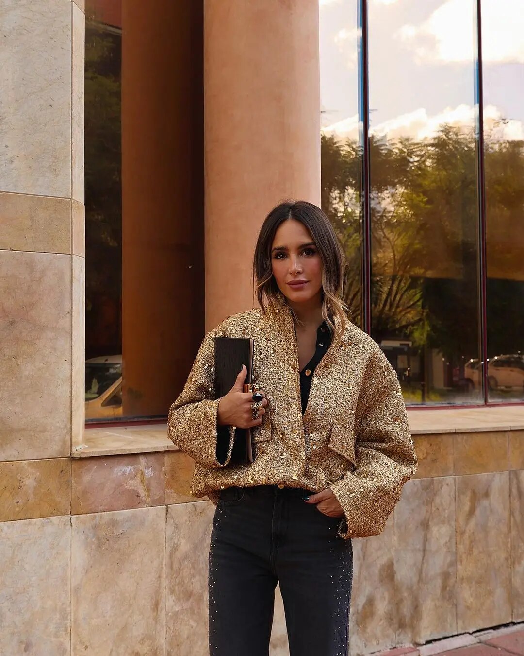 Orchard Atelier | Gold Sequin Jacket