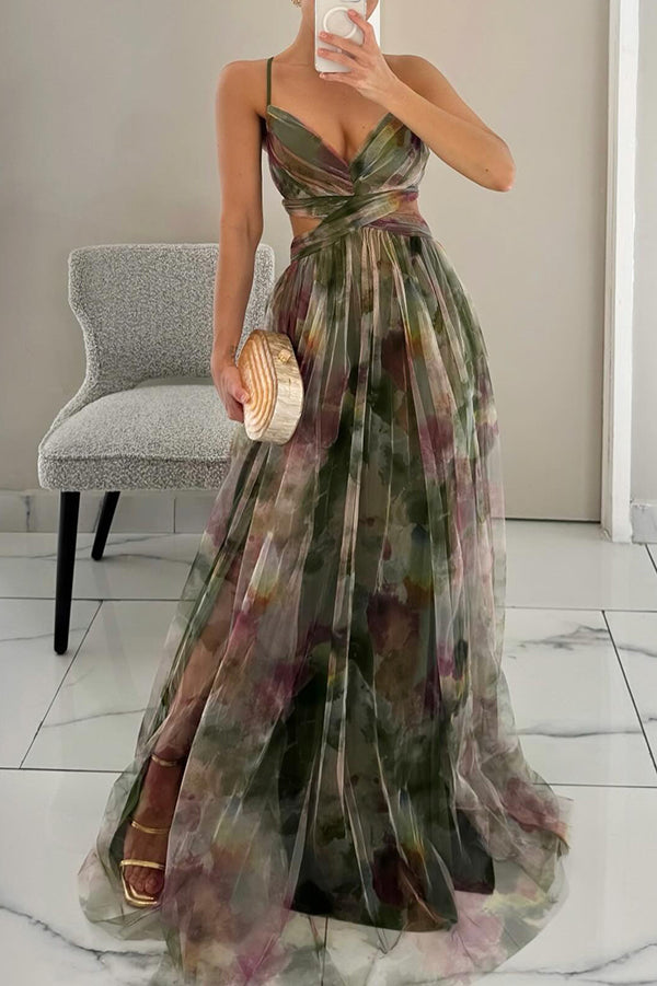 Giselle - Enchanting Maxi Dress with Floral Print