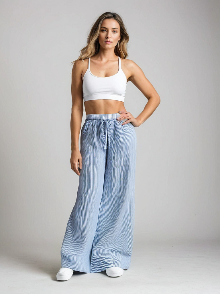 Orchard Atelier | Striped Wide Leg Pants