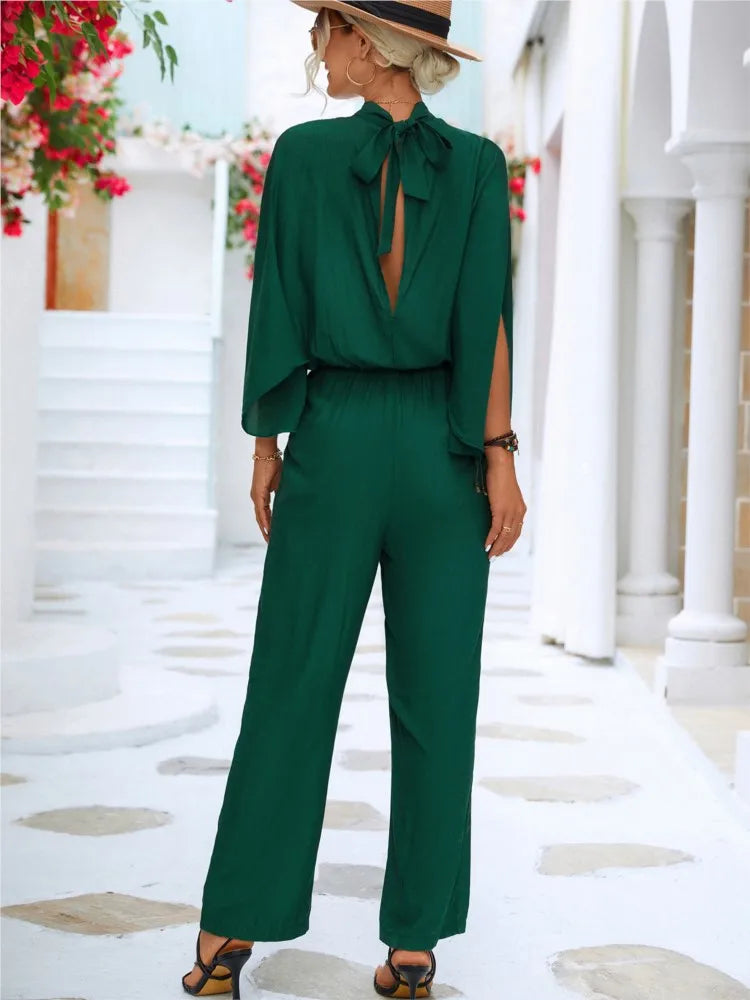 Natalie | Chic Jumpsuit with Split Sleeves