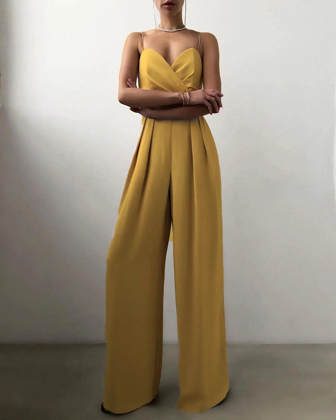 Sofia | Fluid Jumpsuit met Elegante Plissé