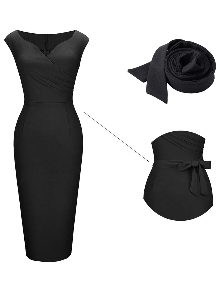 Elizabeth | Elegant Fitted Wrap Dress