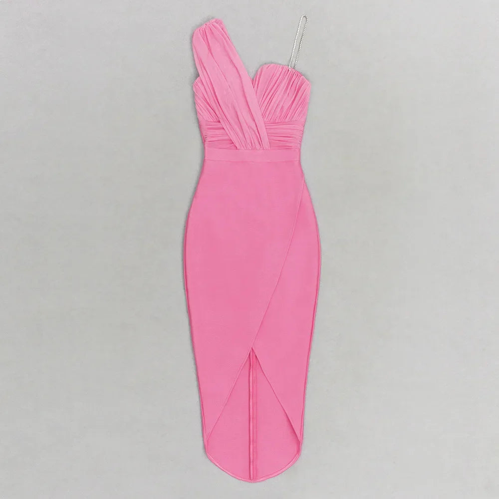 Florine | Asymmetrical Pleated Dress