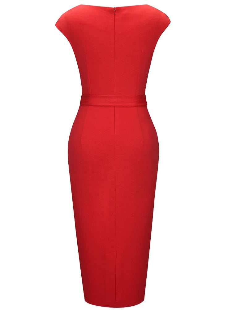 Elizabeth | Elegant Fitted Wrap Dress