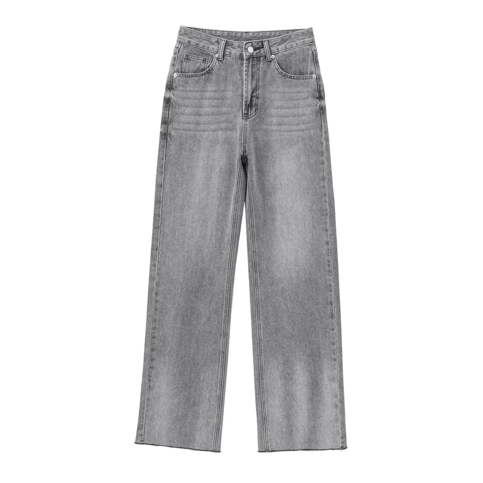 Orchard Atelier | Light Gray Flared Jeans