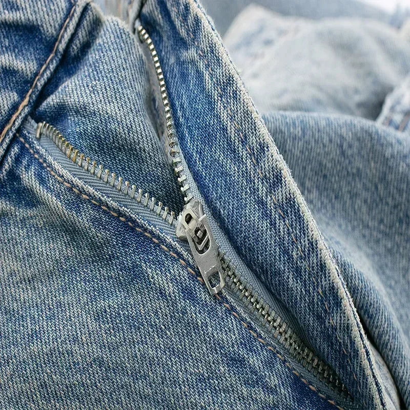 Orchard Atelier | Patchwork Destroyed Jeans