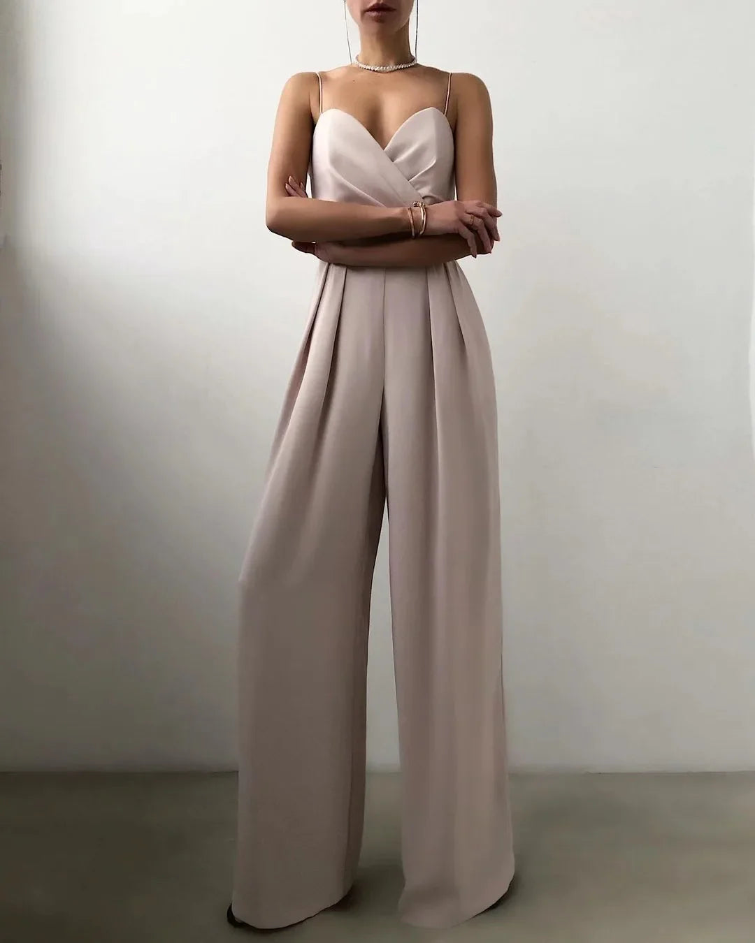 Sofia | Fluid Jumpsuit met Elegante Plissé