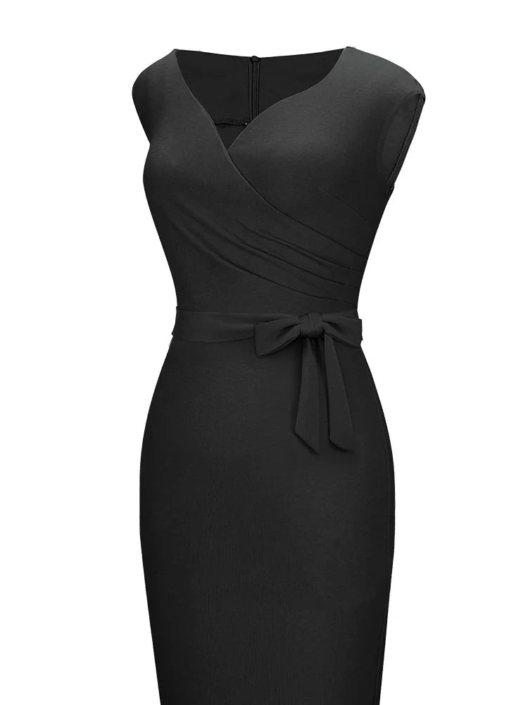 Elizabeth | Elegant Fitted Wrap Dress