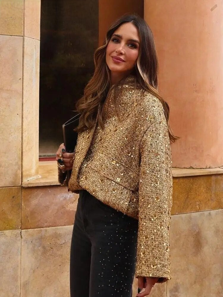 Orchard Atelier | Gold Sequin Jacket