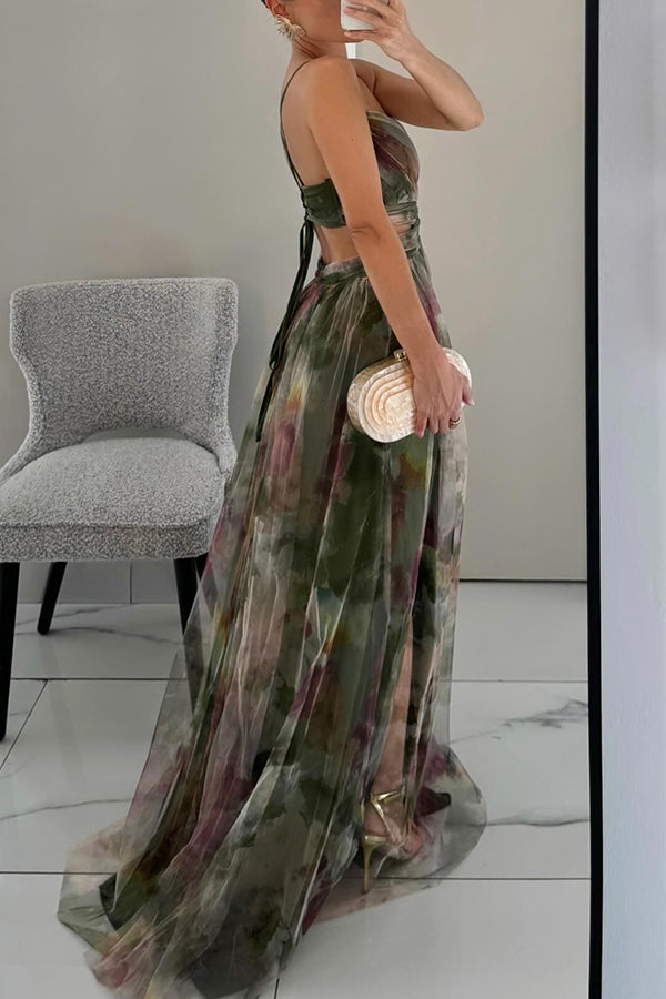 Giselle - Enchanting Maxi Dress with Floral Print