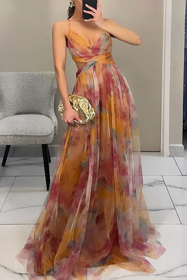 Giselle - Enchanting Maxi Dress with Floral Print