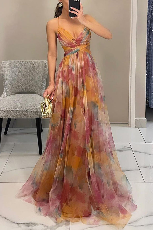 Giselle - Enchanting Maxi Dress with Floral Print
