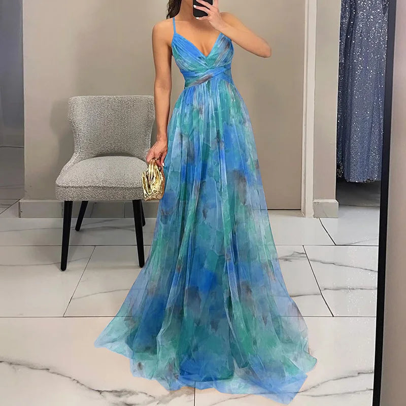 Giselle - Enchanting Maxi Dress with Floral Print