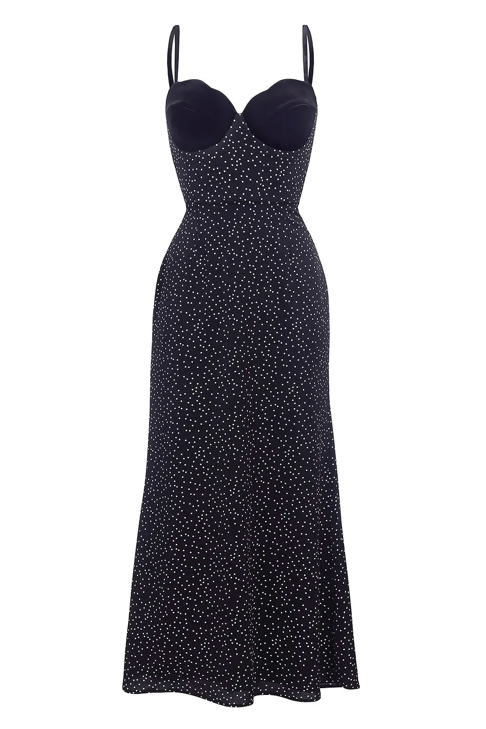Aria | Black Midi Dress
