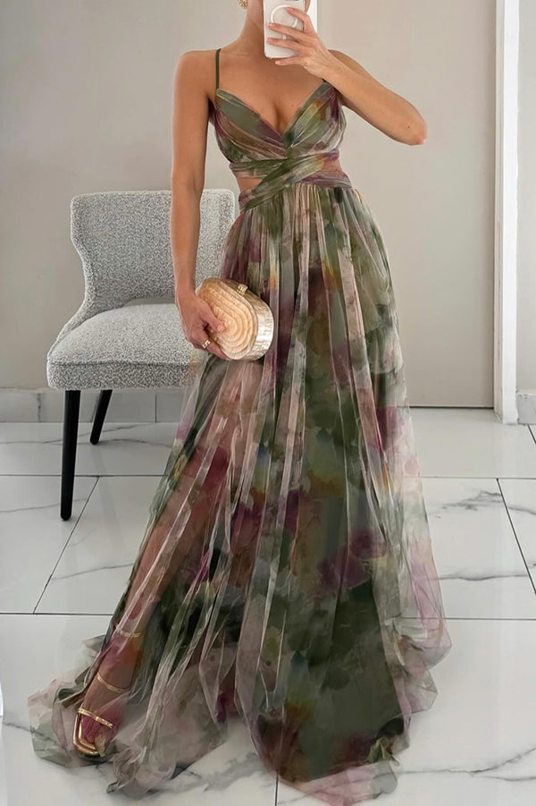 Giselle - Enchanting Maxi Dress with Floral Print